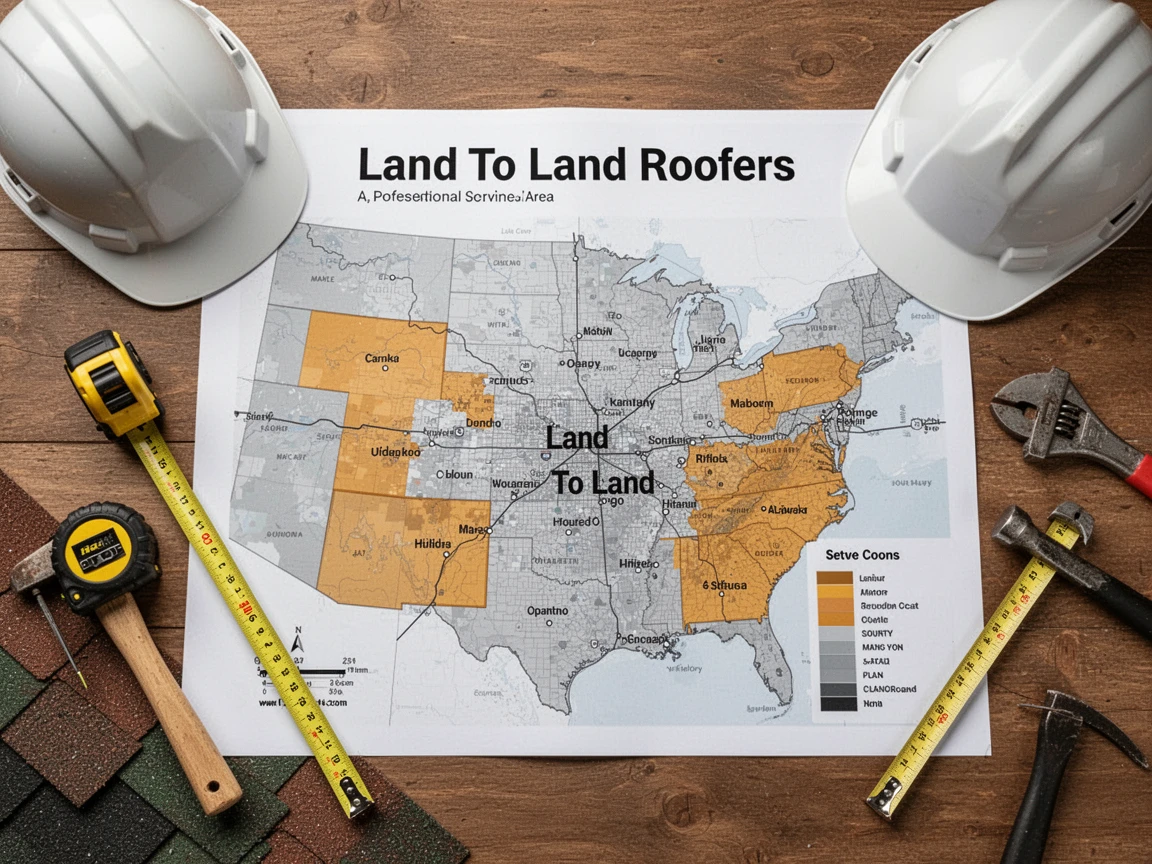Roofing Service Areas Map