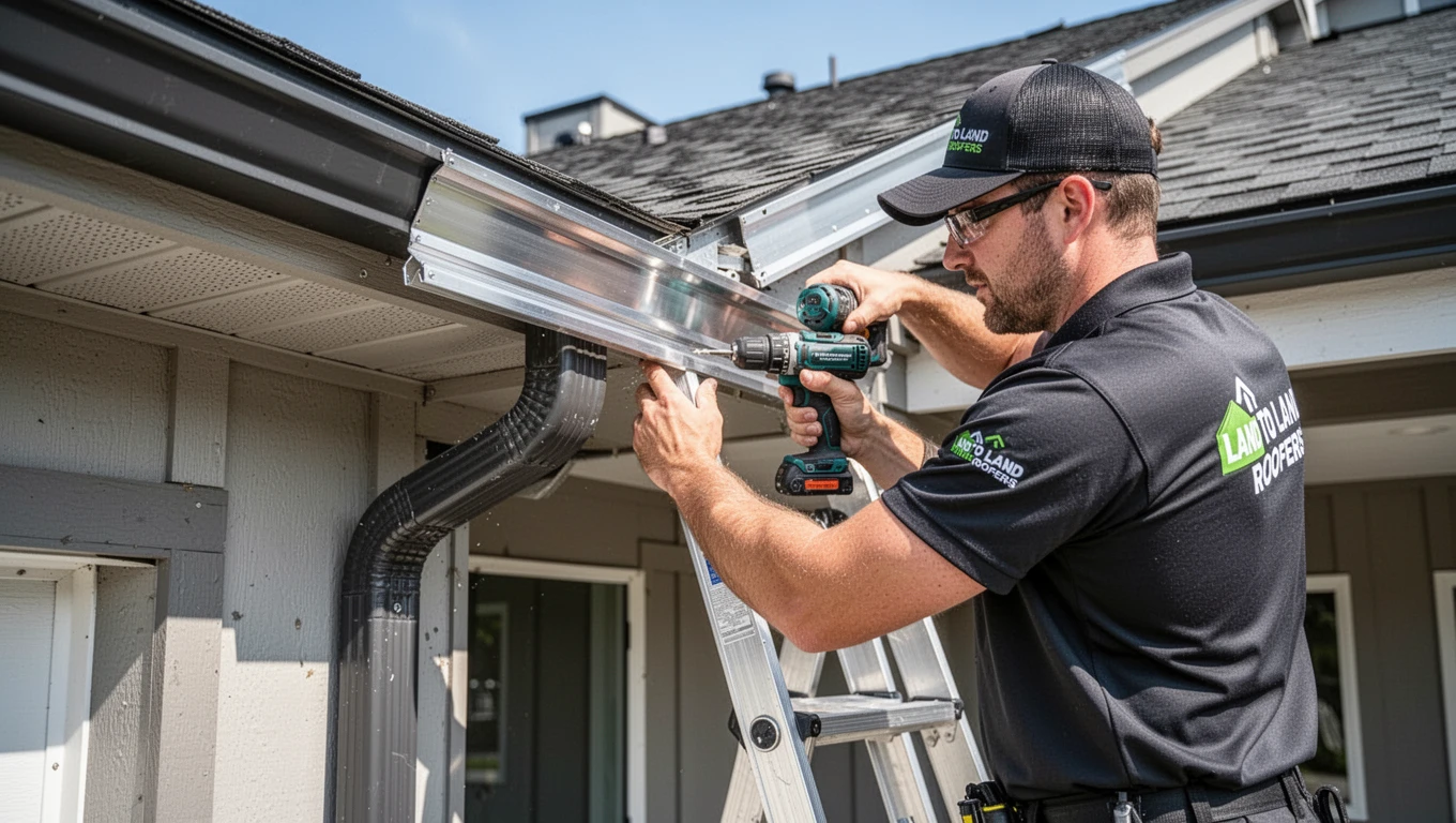 New Rain Gutter Installation